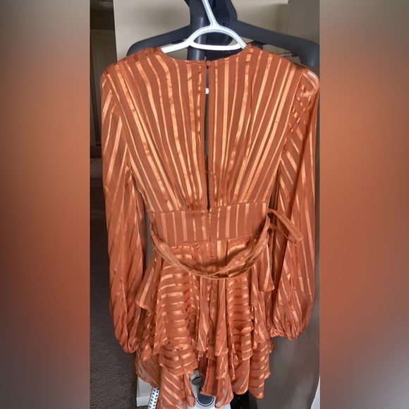 Beautiful Orange Summer Dress - Picture 7 of 8